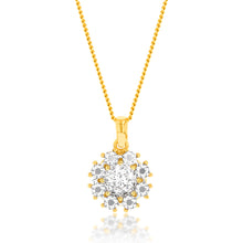 Load image into Gallery viewer, 9ct Yellow And White Gold Two Tone Round Pendant