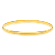 Load image into Gallery viewer, 9ct Yellow Gold Plain 3.8mm Gold Bangle
