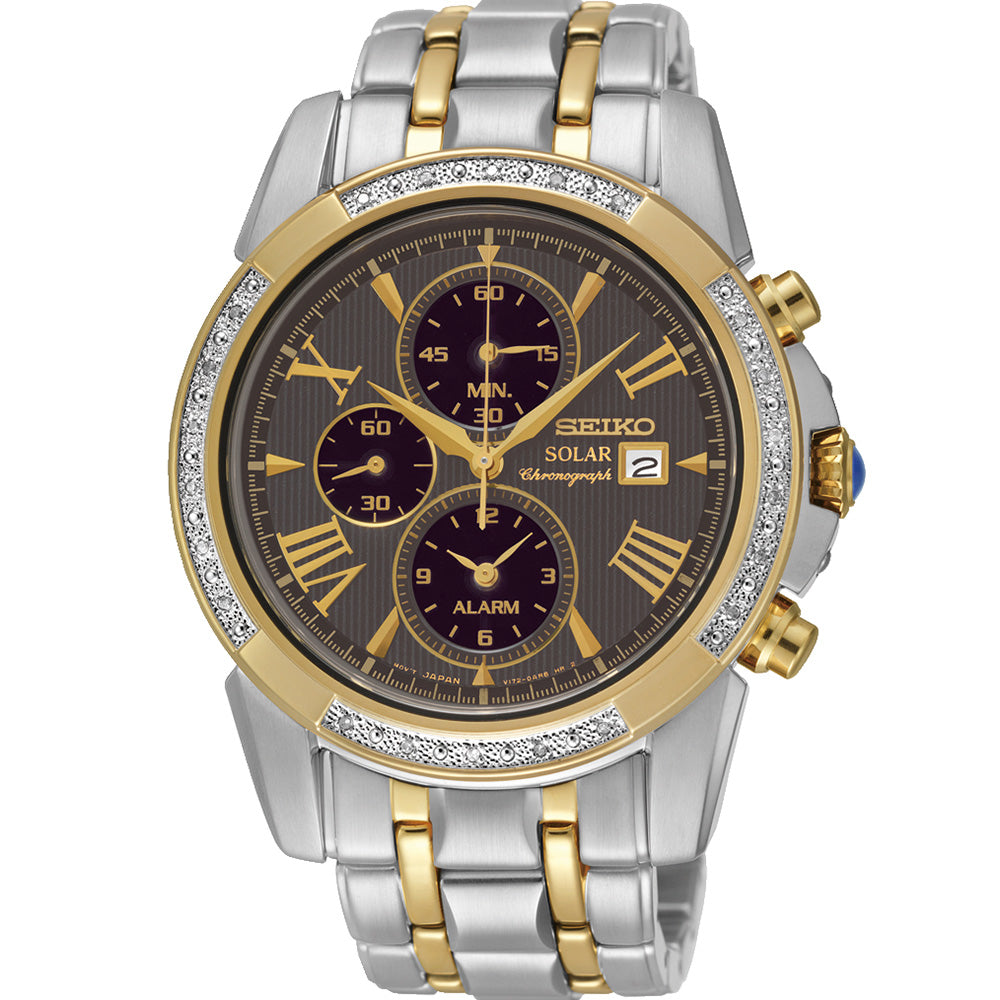 Seiko SSC312P-9 Le Grand Sport Solar Diamond Set Watch