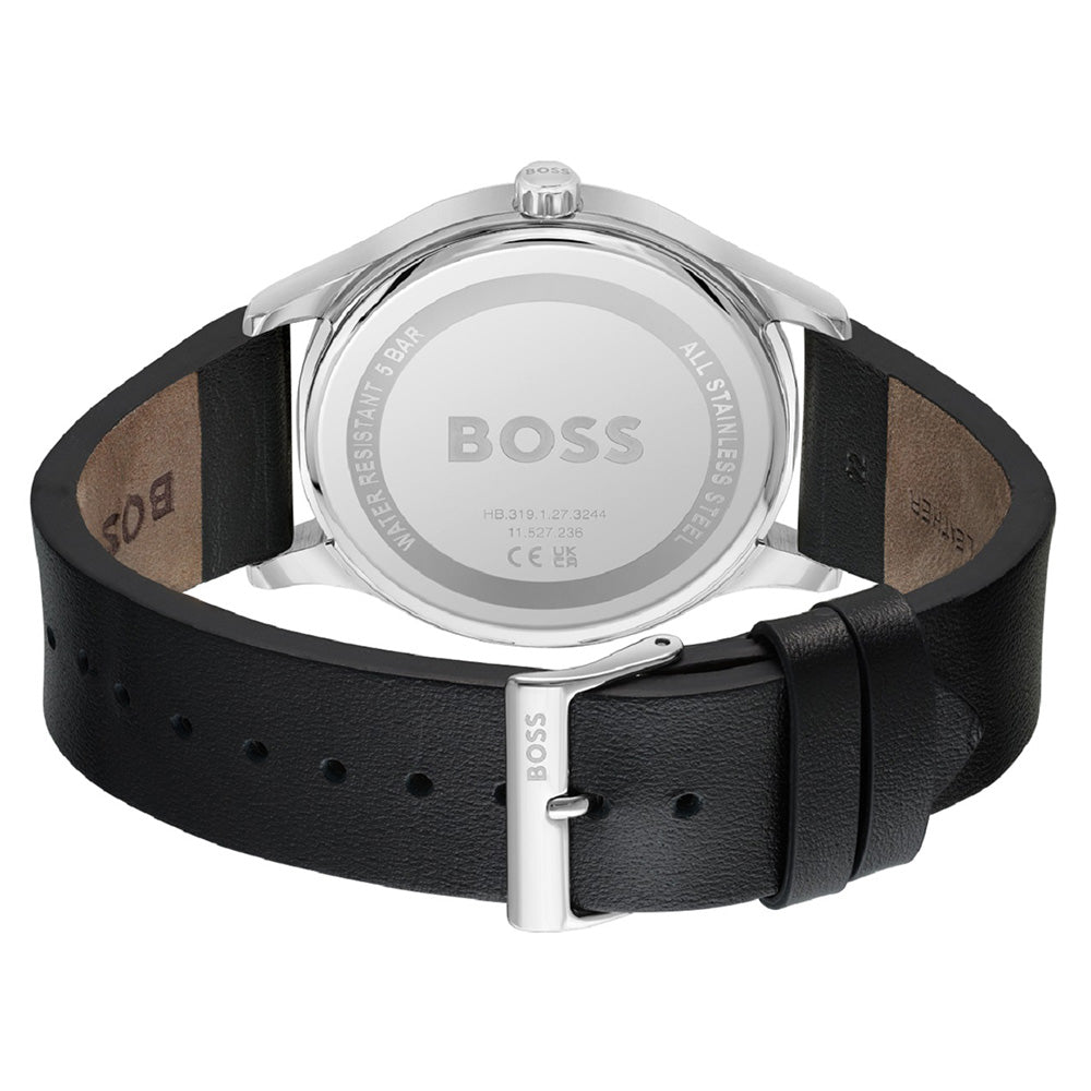 Hugo Boss 1513981 Ready Set Go Leather Mens Watch