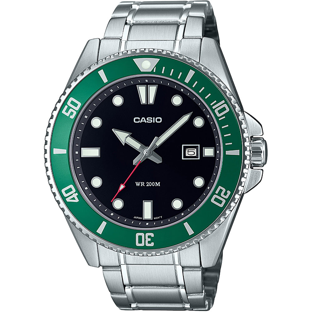 Casio MDV107D-3A Stainless Steel Diver Watch