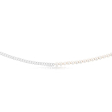 Load image into Gallery viewer, Sterling Silver Simulated Pearls 45cm Chain