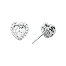 Load image into Gallery viewer, Michael Kors Sterling Silver Premium Heart Stud Earring