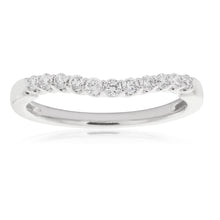 Load image into Gallery viewer, 9ct White Gold Ring With 0.25 Carats Of Diamonds