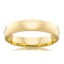 Load image into Gallery viewer, 9ct Yellow Gold 4mm Classic Barrel Ring. Size O