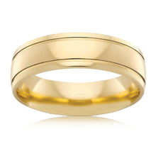 Load image into Gallery viewer, 9ct Yellow Gold 6mm Half Round Ring. All Sizes
