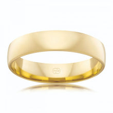 Load image into Gallery viewer, 9ct Yellow Gold 5mm Classic Barrel Ezi Fit Ring. Size W