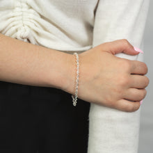 Load image into Gallery viewer, Sterling Silver 19cm Fancy Twist Bracelet