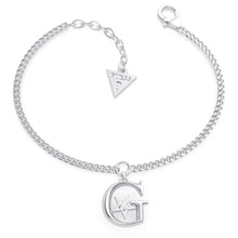 Load image into Gallery viewer, GUESS Stainless Steel G Logo &amp; Star Small Chain Bracelet