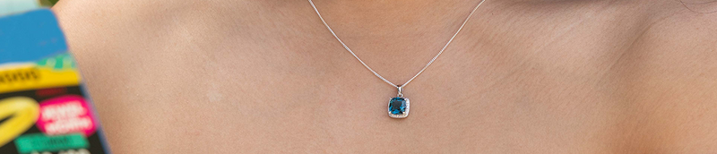 Blue Topaz Necklaces