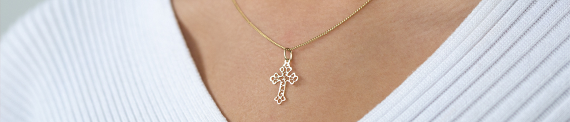 Avon gold 2025 cross necklace