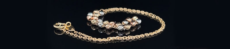 White Gold Anklets