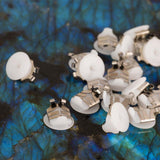 Lox Silver Tone Secure Earring Backs Two Pairs Pack