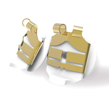 Load image into Gallery viewer, Lox Gold Tone Secure Earring Backs Two Pairs Pack