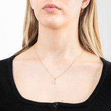Load image into Gallery viewer, 9ct Yellow Gold Pendant Initial H set with Diamond