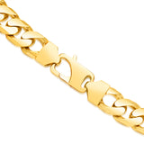 9ct Yellow SOLID Gold Heavy Curb 55cm Chain 450 Gauge