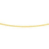 9ct Yellow Solid Gold 50cm  Curb Chain 80 Gauge