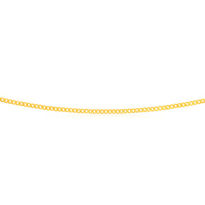 9ct Yellow Solid Gold 50cm  Curb Chain 80 Gauge
