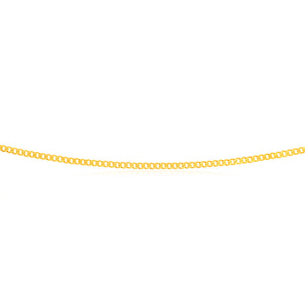 9ct Yellow Solid Gold 50cm  Curb Chain 80 Gauge