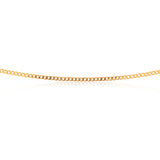 9ct Yellow Solid Gold Curb Chain 80 gauge in 55cm