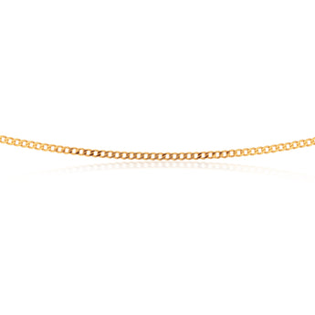 9ct Yellow Solid Gold Curb Chain 80 gauge in 55cm