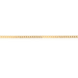 9ct Yellow Solid Gold Curb Chain 80 gauge in 55cm