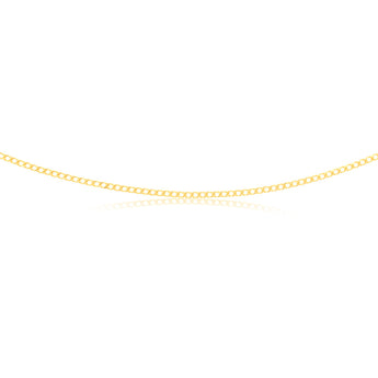 9ct Yellow Gold 40 gauge 40cm Curb Chain