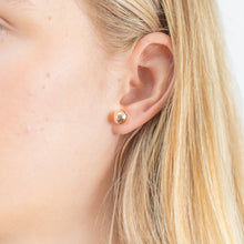 Load image into Gallery viewer, 9ct Rose Gold 8mm Ball Stud Earrings