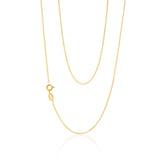 9ct Yellow Solid Gold Curb Chain 50cm 30 Gauge