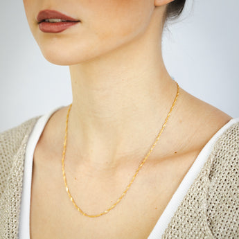 9ct Yellow Solid Gold Singapore 50cm Chain 30 Gauge