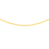 9ct Yellow Solid Gold 55cm 70 Gauge Curb Chain