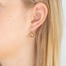 Load image into Gallery viewer, 9ct Yellow Gold Euroball Drop Earrings
