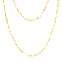 Load image into Gallery viewer, 9ct Yellow Gold 1:3 Figaro 40cm Chain 60Gauge
