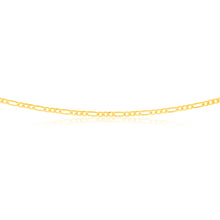 Load image into Gallery viewer, 9ct Yellow Gold 55cm Figaro Chain