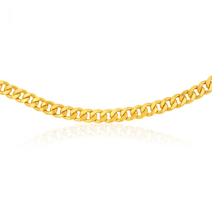 9ct Magnificent Yellow Gold Copper Filled Curb Chain