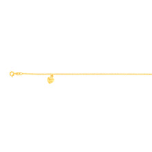 Load image into Gallery viewer, 9ct Yellow Gold Silver Filled Alluring Belcher Anklet