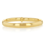 9ct Yellow Gold Silver Filled 8mm x 70mm Bangle