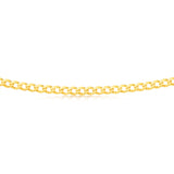 9ct Yellow Solid Gold 55cm  "Cronos" Curb Chain