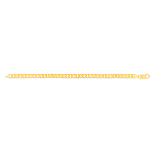 9ct Yellow Solid Gold Enticing Curb Bracelet