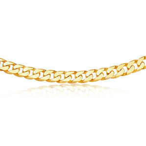 9ct Yellow Solid Gold 350 Gauge 60cm Curb Chain