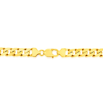 9ct Yellow Solid Gold 300 Gauge 55cm Curb Chain