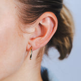 9ct Yellow Gold Plain Hoop 15mm European made