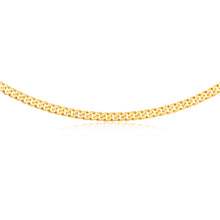 Load image into Gallery viewer, 9ct Yellow Heavy Gold Curb Flat Bevelled 55cm Chain 250Gauge