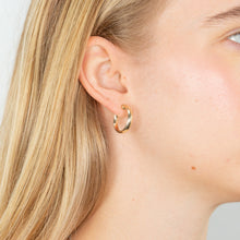 Load image into Gallery viewer, 9ct Yellow Gold Plain 15mm Hoops Earrings
