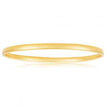 Load image into Gallery viewer, 9ct Yellow Gold 4mm x 65mm Bangle