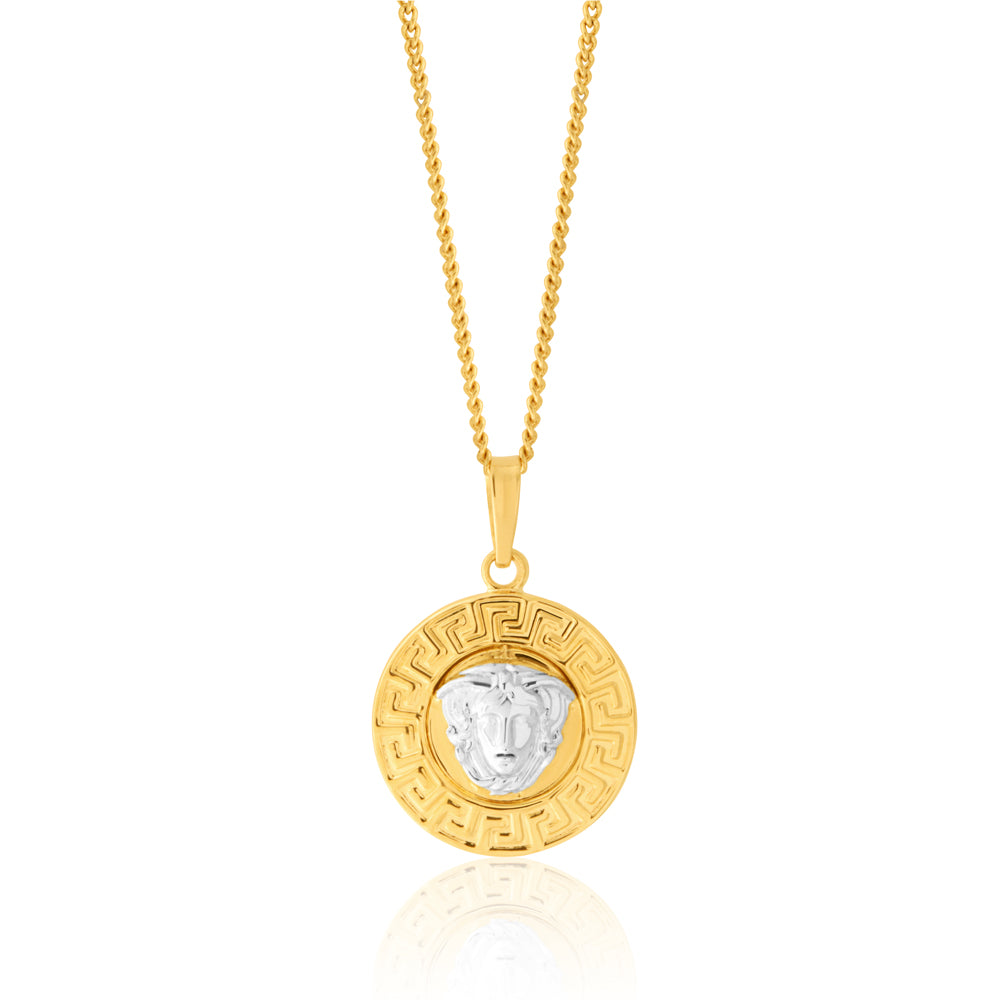 Greek Key Meander Necklace in Sterling Silver (PE-10) | ELEFTHERIOU EL Greek  Jewelry