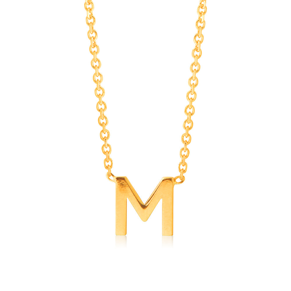 9ct Yellow Gold Initial