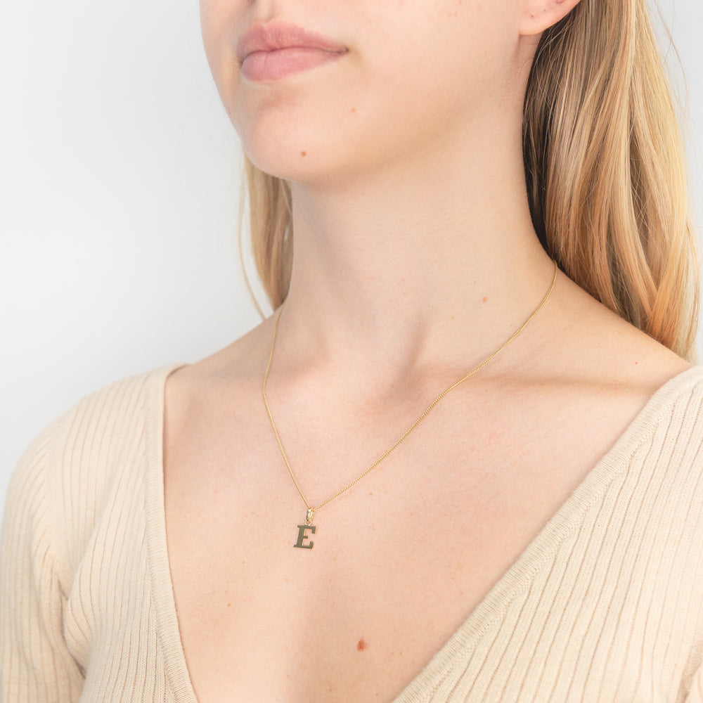 9ct Yellow Gold Initial