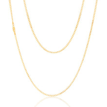 Load image into Gallery viewer, 9ct Yellow Gold 60 Gauge Curb 60cm Chain