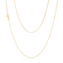 Load image into Gallery viewer, 9ct Yellow Gold 15 Gauge Box 51cm Chain